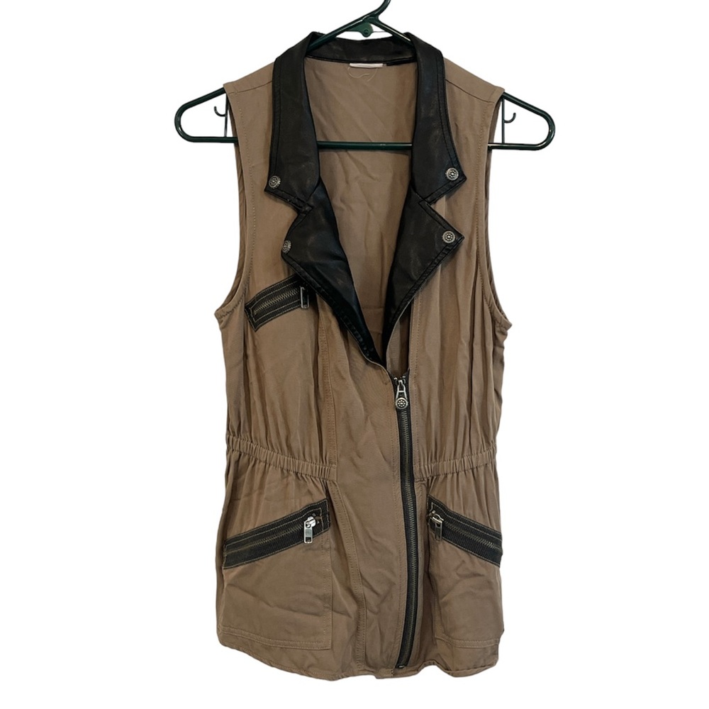 HARLEY-DAVIDSON Asymmetrical Zip Twill Vest